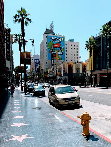 Vine Street and Hollywood Blvd